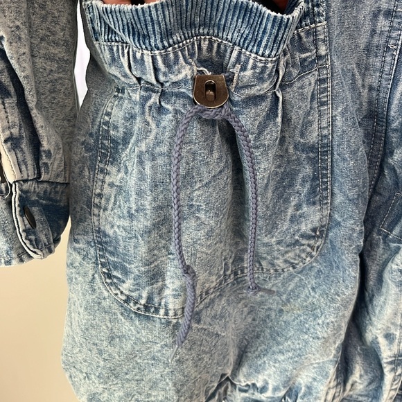 Vintage Current Seen Acid Wash Quilted jacket / shacket. Oversized Large - Picture 5 of 7